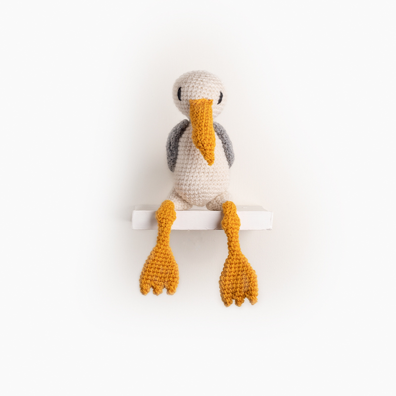 seagull bird crochet amigurumi project pattern kerry lord Edward's menagerie